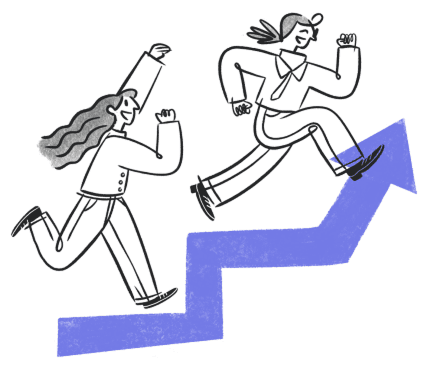 Team growth illustration