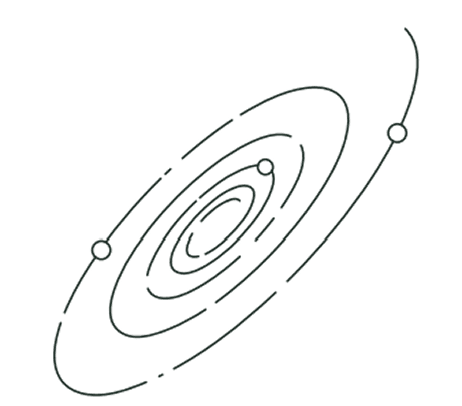 Creative System Orbit Illustration